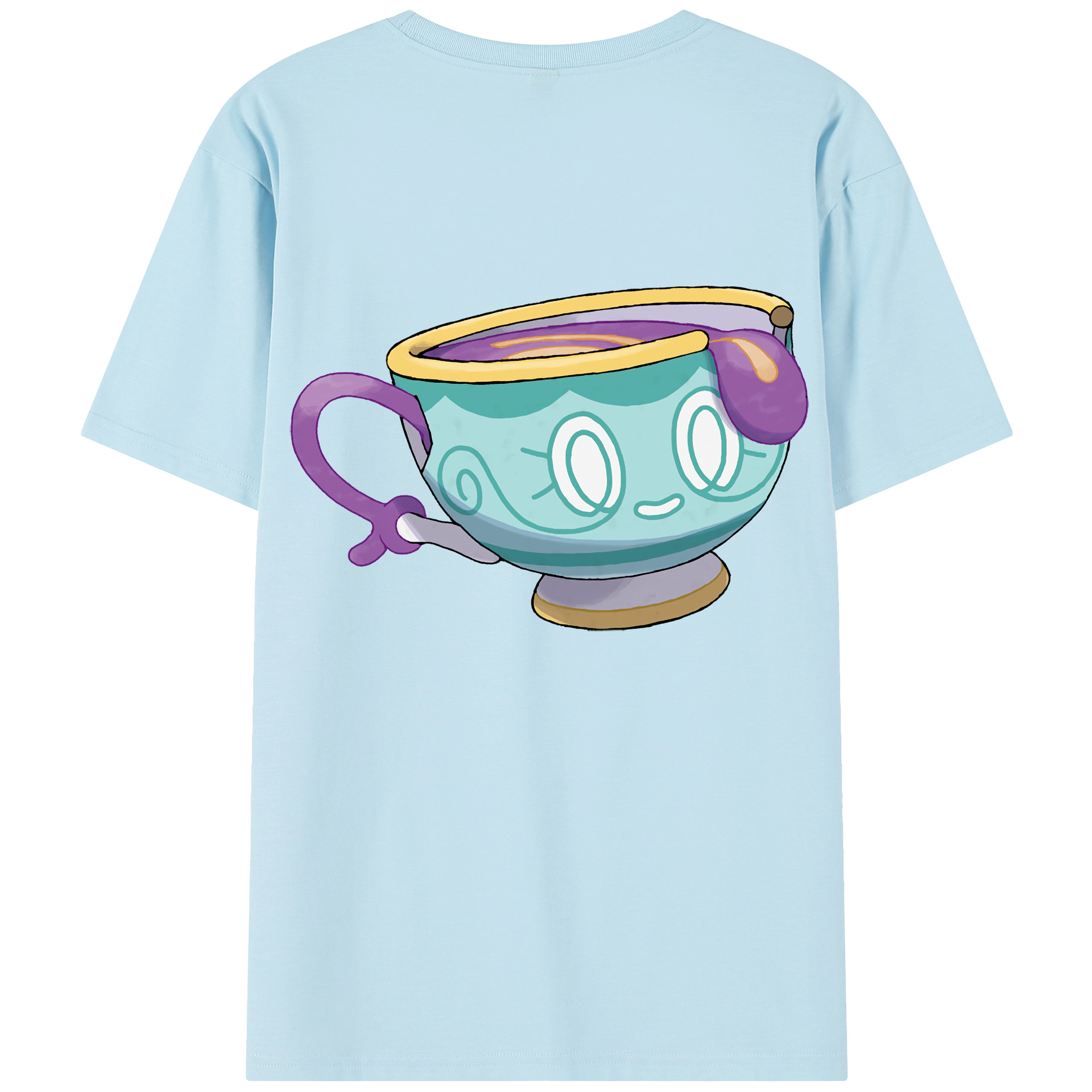 （画像用） ポケットモンスター Pokémon 綿100％半袖Tシャツ（背面プリント）